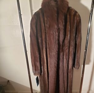 Mahogany mink coat